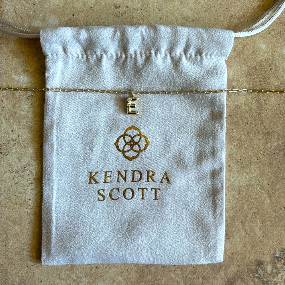 Crystal Pendent Letter Necklace